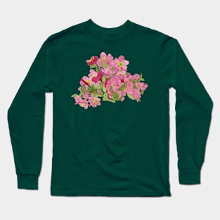 Pink Flowers Long Sleeve T-Shirt